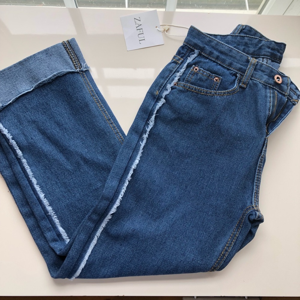 Zaful cuffed slightly cropped jeans